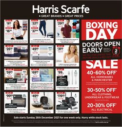 Catalogue Harris Scarfe from 25/12/2021