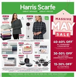 Catalogue Harris Scarfe from 02/05/2022
