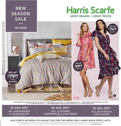 Catalogue Harris Scarfe from 06/08/2022