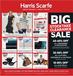 Catalogue Harris Scarfe from 10/09/2022
