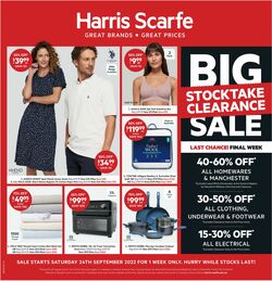 Catalogue Harris Scarfe from 24/09/2022