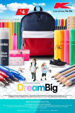 Catalogue Kmart - Back to School from 14/01/2021
