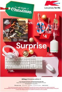Catalogue Kmart HOLIDAYS 2021 from 11/11/2021