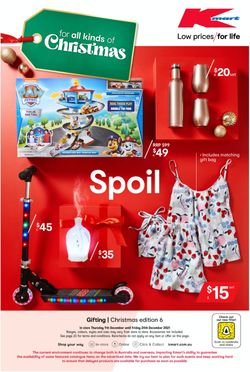 Catalogue Kmart HOLIDAYS 2021 from 09/12/2021