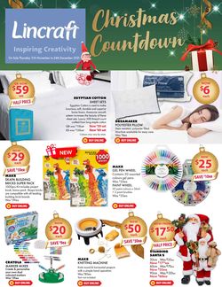 Catalogue Lincraft HOLIDAYS 2021 from 11/11/2021