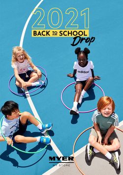 Catalogue Myer - Back To School 2021 from 04/01/2021