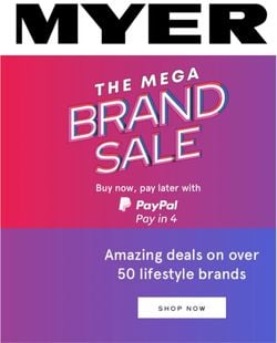Catalogue Myer from 23/09/2021