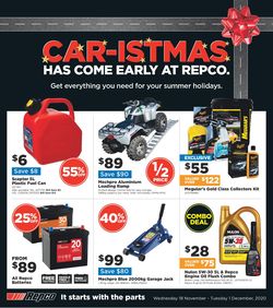 Catalogue Repco Black Friday 2020 from 18/11/2020