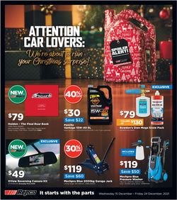 Catalogue Repco HOLIDAYS 2021 from 15/12/2021