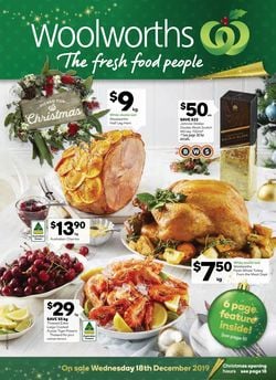 Catalogue Woolworths Christmas Catalogue 2019 from 18/12/2019