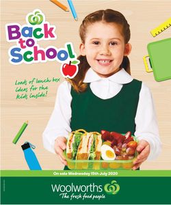 Catalogue Woolworths from 15/07/2020