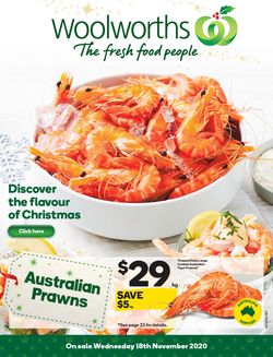 Catalogue Woolworths from 18/11/2020