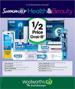 Catalogue Woolworths - Health & Beauty from 20/01/2021