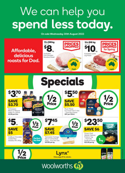 Catalogue Woolworths - Adelaide from 30/08/2023