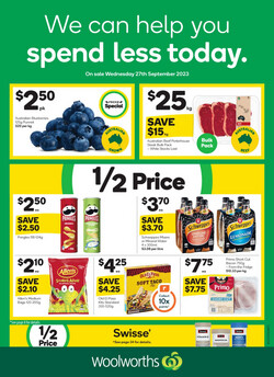 Catalogue Woolworths - Darwin from 27/09/2023