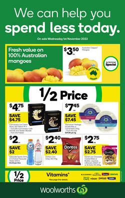Catalogue Woolworths - Adelaide from 01/11/2023