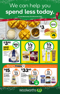 Catalogue Woolworths - Darwin from 22/11/2023