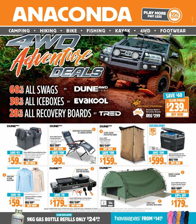 Anaconda Catalogue from 27/02/2023