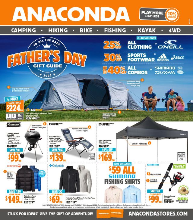 Anaconda Catalogue from 15/08/2022