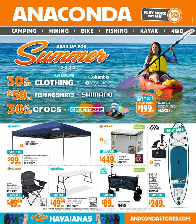 Anaconda Catalogue from 17/10/2022