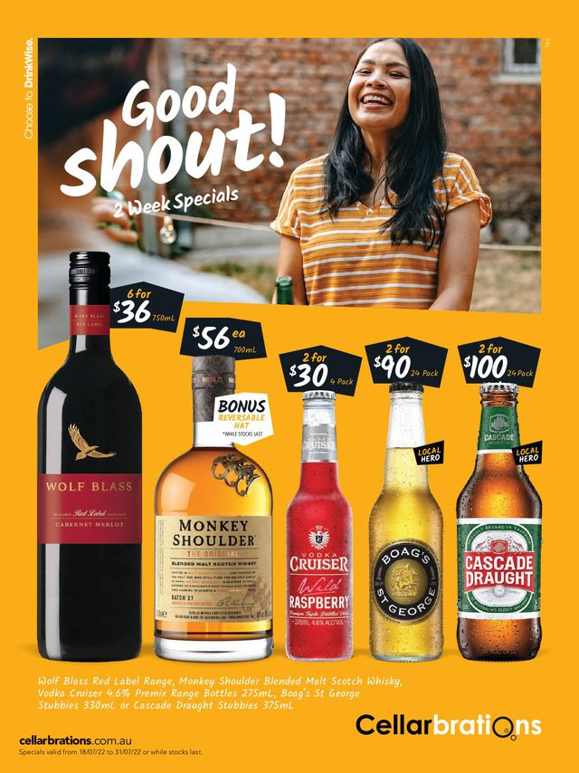 Cellarbrations Catalogue from 18/07/2022