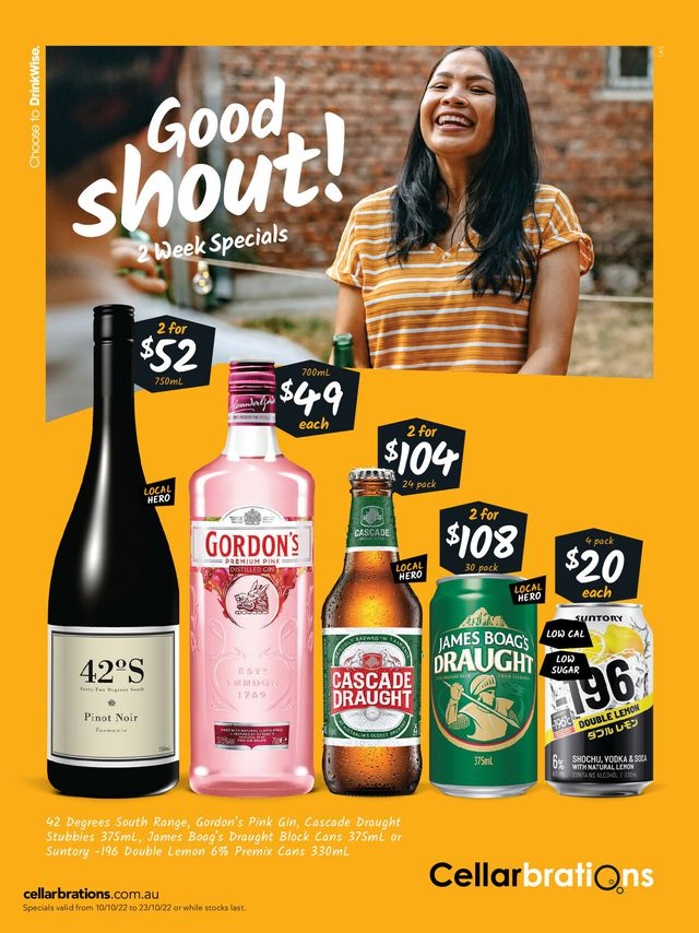 Cellarbrations Catalogue from 10/10/2022