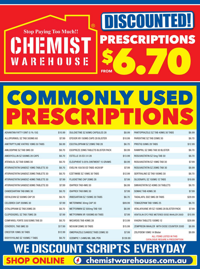Chemist Warehouse Catalogue from 15/04/2024