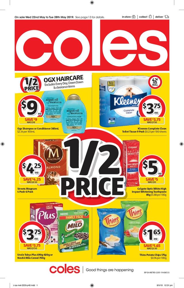 Coles Catalogue from 22/05/2019