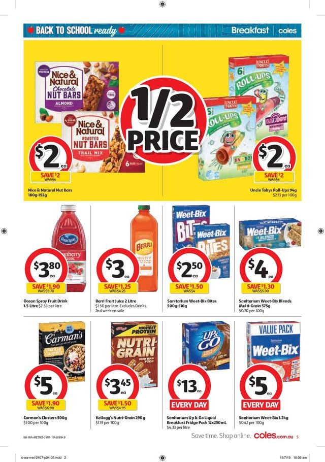 Coles Catalogue from 24/07/2019