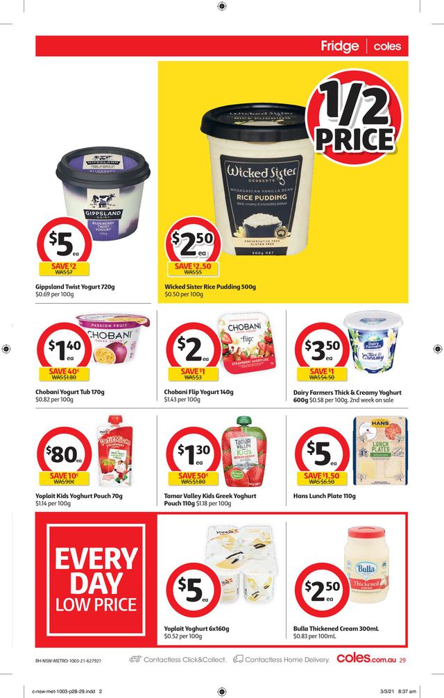 Coles Catalogue from 10/03/2021