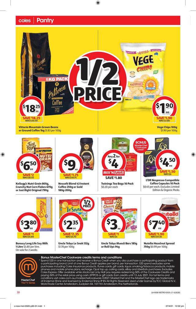 Coles Catalogue from 05/05/2021