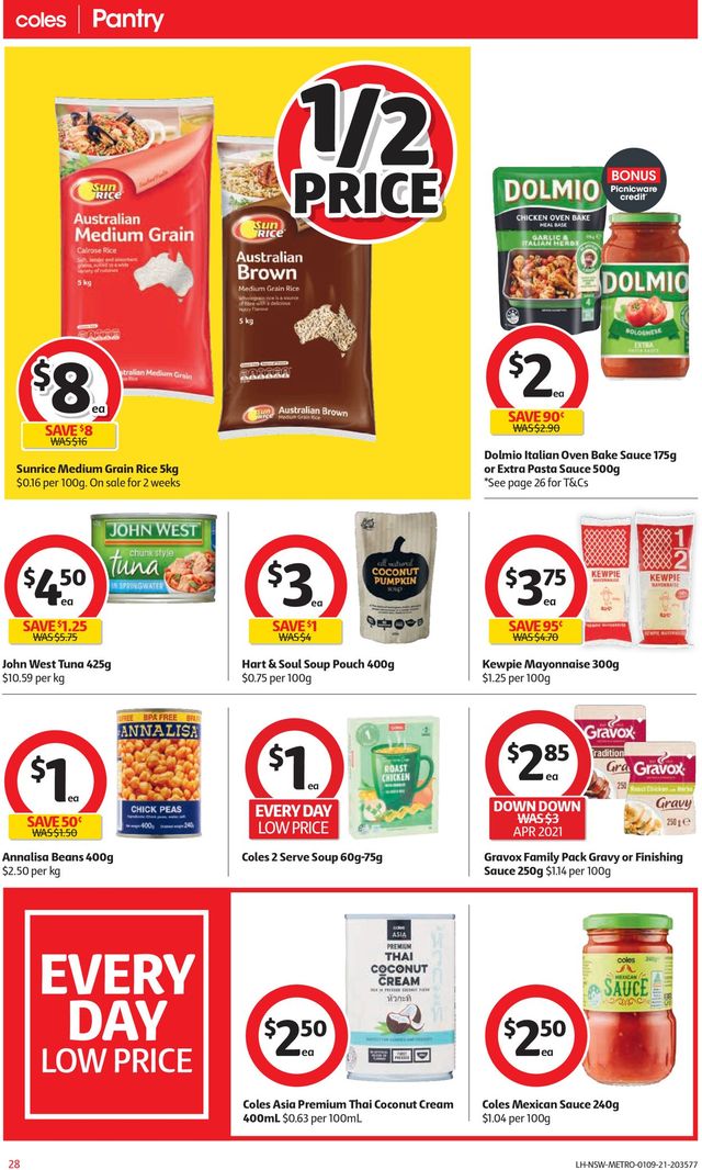 Coles Catalogue from 01/09/2021