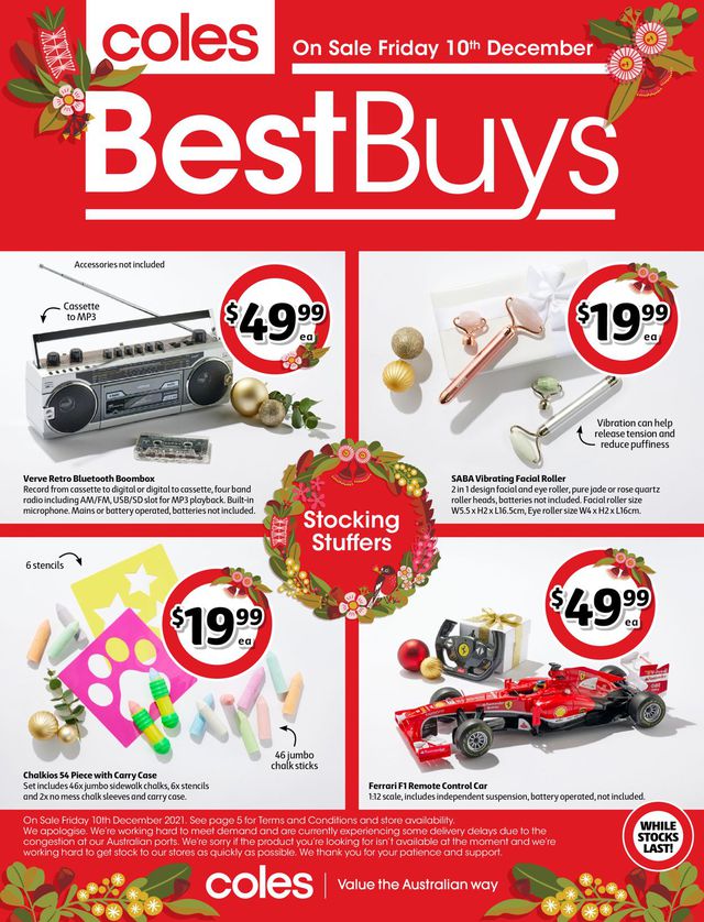 Coles Catalogue from 10/12/2021