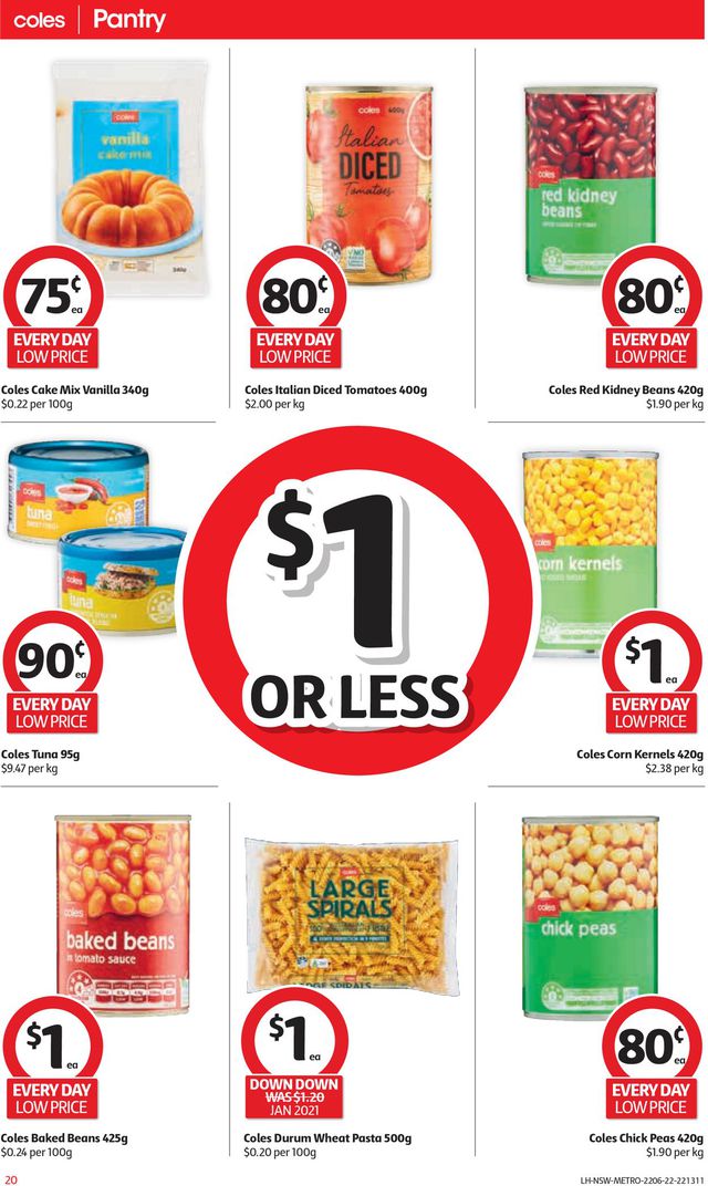 Coles Catalogue from 22/06/2022