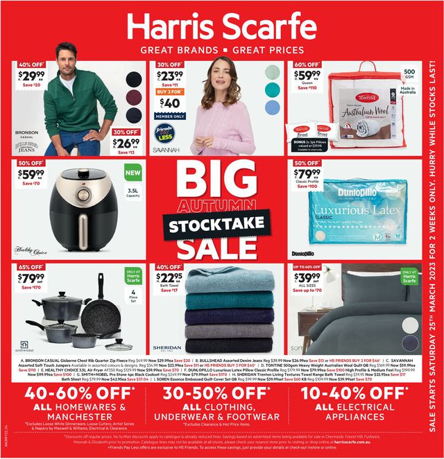 Harris Scarfe Catalogue from 25/03/2023