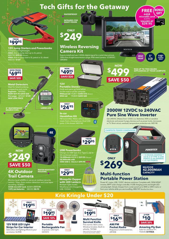 Jaycar Electronics Catalogue from 01/12/2022