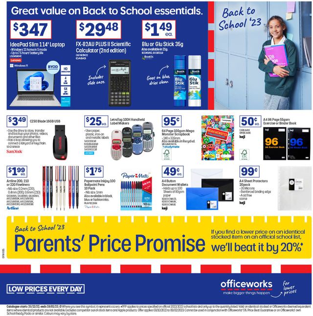 Officeworks Catalogue from 05/01/2023