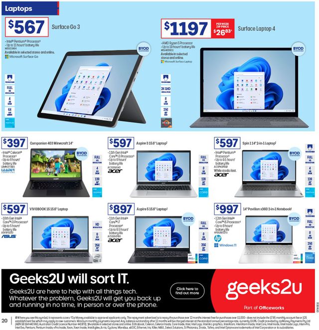 Officeworks Catalogue from 19/01/2023