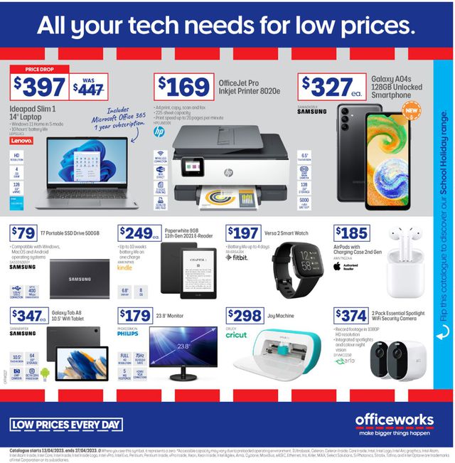 Officeworks Catalogue from 13/04/2023