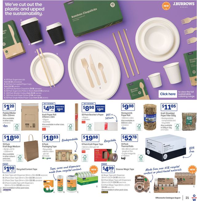 Officeworks Catalogue from 19/08/2021