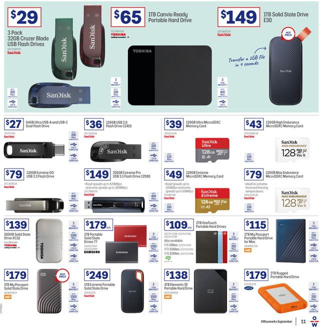 Officeworks Catalogue from 01/09/2022
