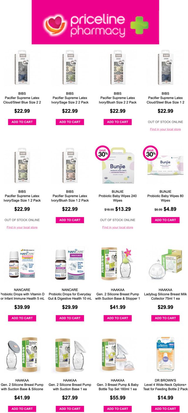 Priceline Pharmacy Catalogue from 22/06/2022
