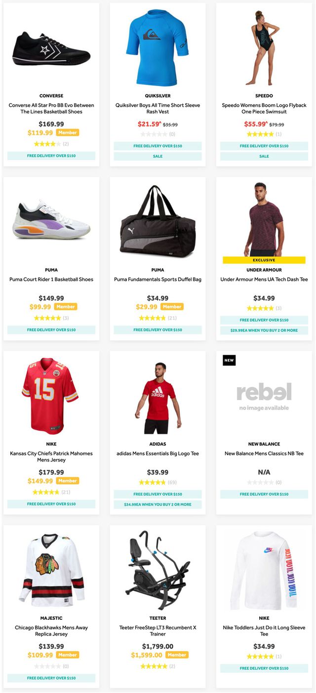 Rebel Sport Catalogue from 02/03/2022