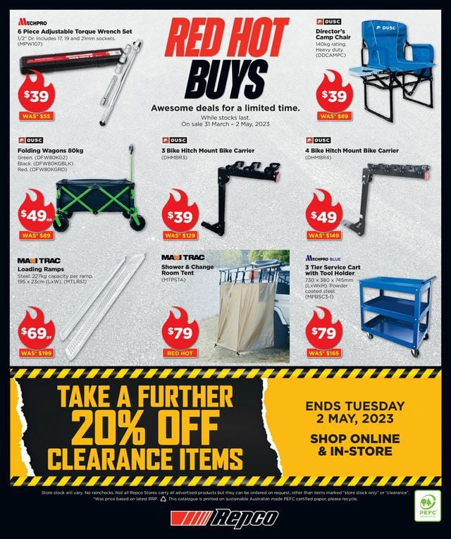 Repco Catalogue from 19/04/2023