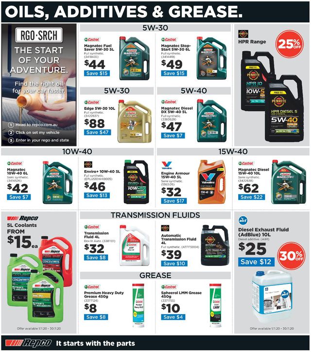 Repco Catalogue from 18/11/2020