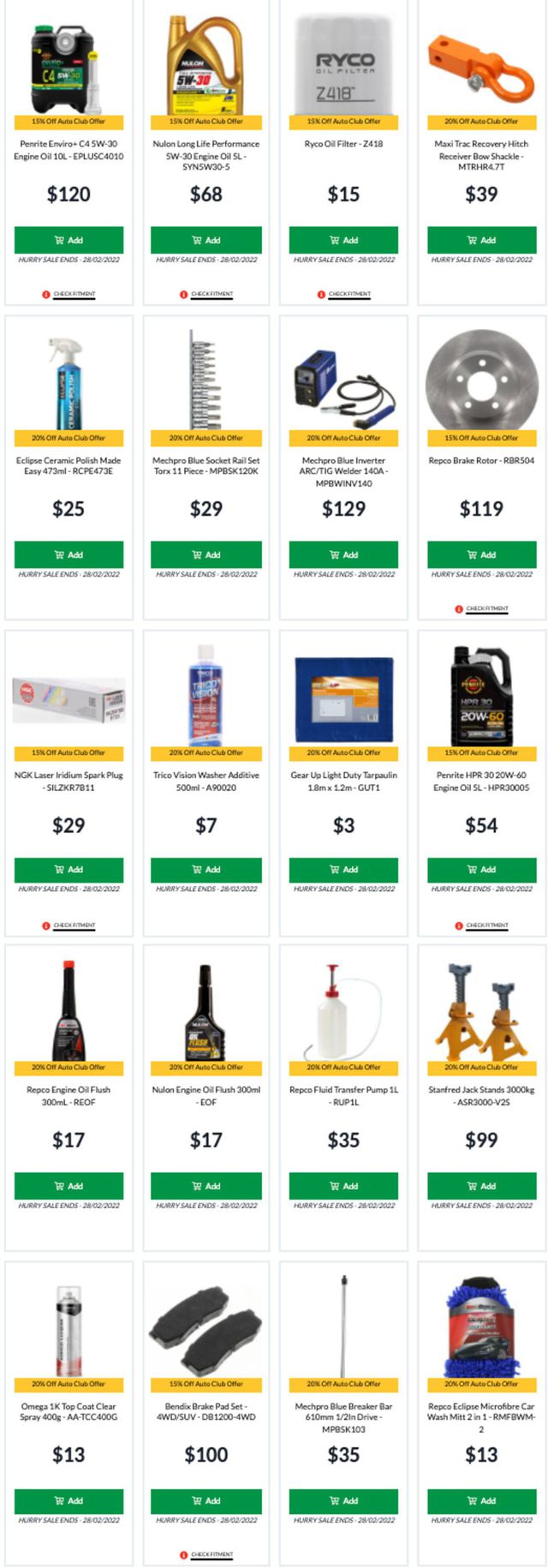Repco Catalogue from 22/02/2022