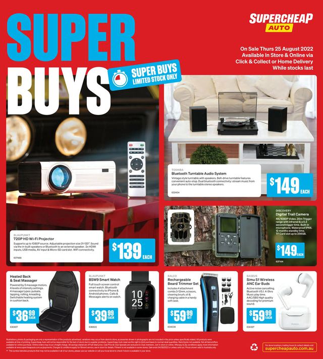 Supercheap Auto Catalogue from 25/08/2022