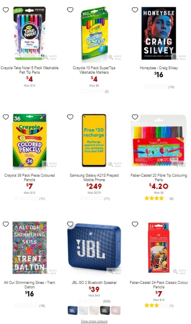 Target Catalogue from 29/01/2021