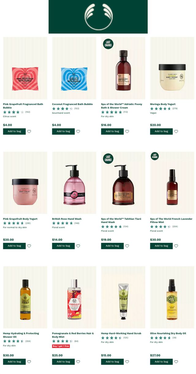 The Body Shop Catalogue from 07/09/2022