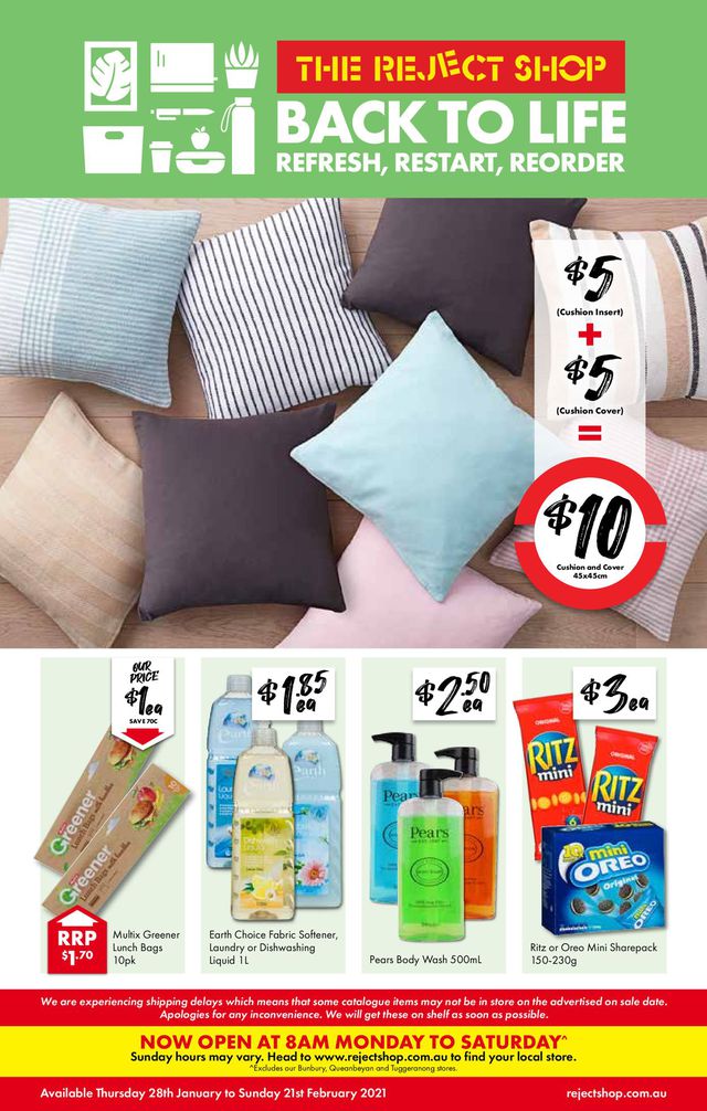 The Reject Shop Catalogue from 28/01/2021